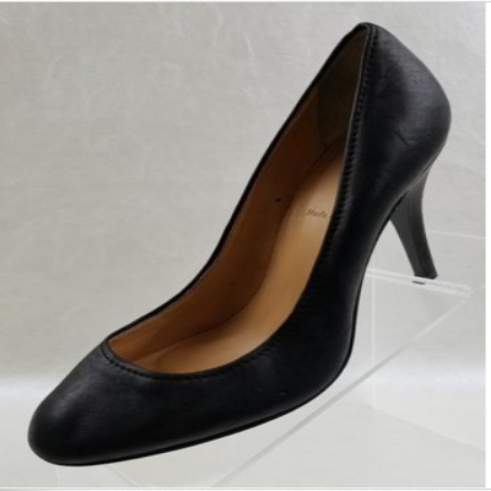 J Crew Black Leather Stiletto High Heels Size 9M